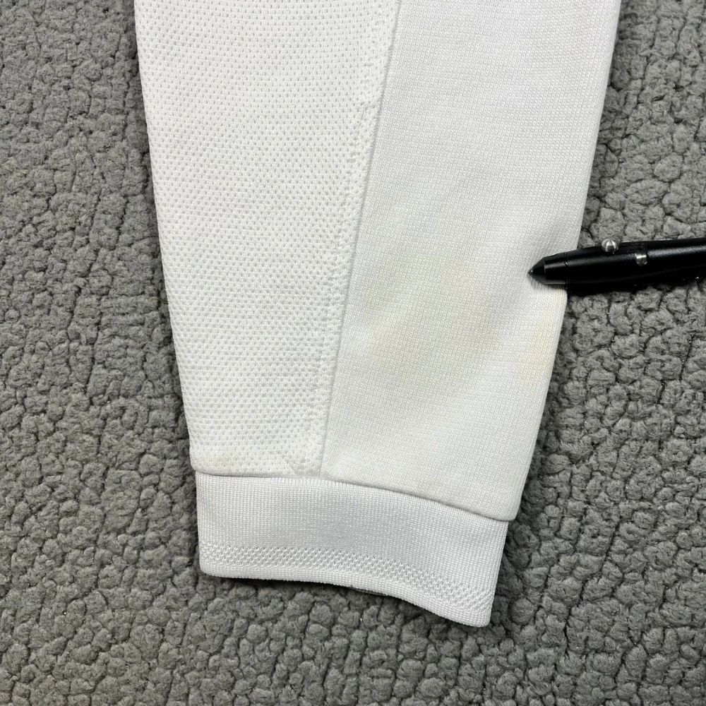 Nike Court Tennis Joggers Women's XL White Cotton Blend Mesh‎ Pants 894871-100